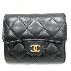 CHANEL Matelasse Classic Small Wallet A84029 Coco Mark Tri-fold for Women