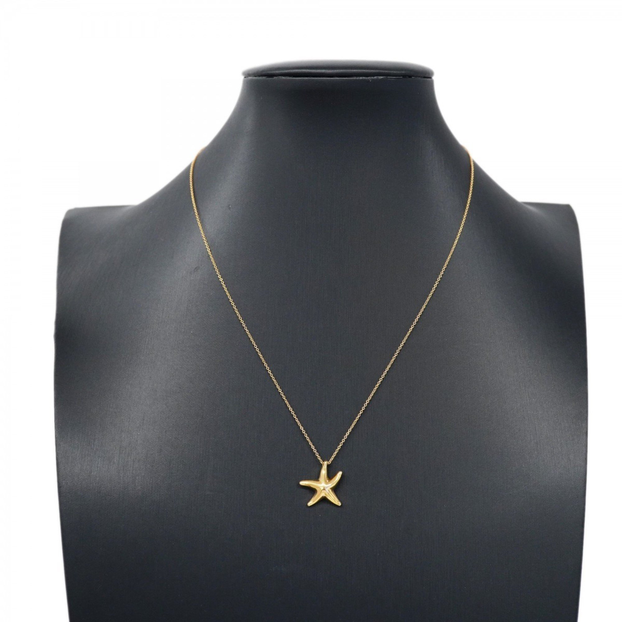 Tiffany Necklace Starfish K18YG Yellow Gold Ladies