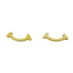 Tiffany earrings T Smile K18YG Yellow Gold Ladies