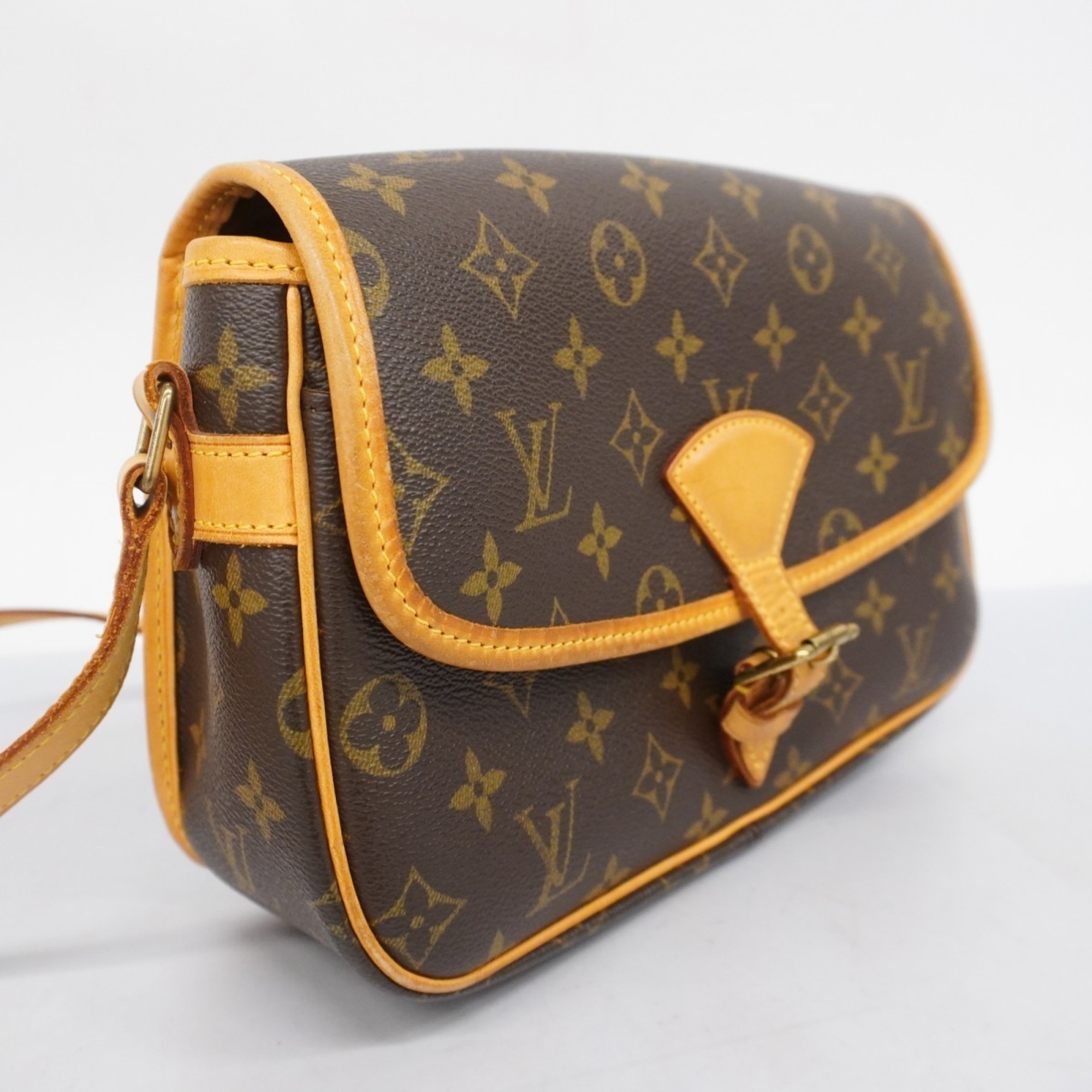 Louis Vuitton Shoulder Bag Monogram Sologne M42250 Brown Ladies