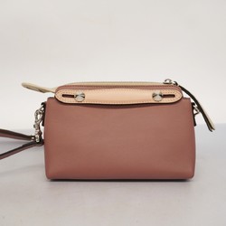 Fendi Shoulder Bag By The Way Leather Pink Beige Women's