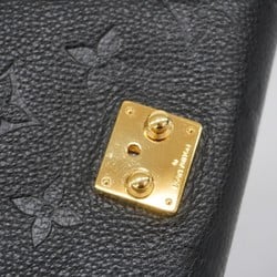 Louis Vuitton Tri-fold Wallet Monogram Empreinte Portefeuille Metis Compact M80880 Noir Ladies