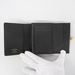 Louis Vuitton Tri-fold Wallet Monogram Empreinte Portefeuille Metis Compact M80880 Noir Ladies