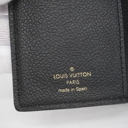 Louis Vuitton Tri-fold Wallet Monogram Empreinte Portefeuille Metis Compact M80880 Noir Ladies