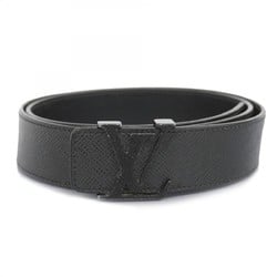 Louis Vuitton Belt Taiga Santur LV Initials M6897 Black Men's