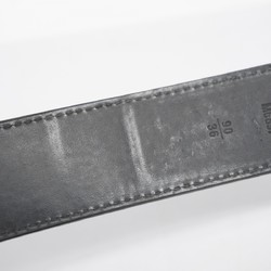 Louis Vuitton Belt Taiga Santur LV Initials M6897 Black Men's