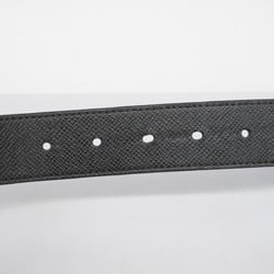 Louis Vuitton Belt Taiga Santur LV Initials M6897 Black Men's