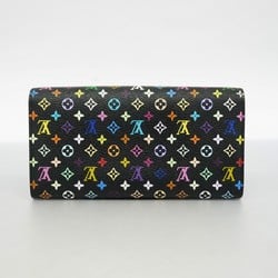 Louis Vuitton Long Wallet Monogram Multicolor Portefeuille Sarah M93747 Noir Grenard Ladies