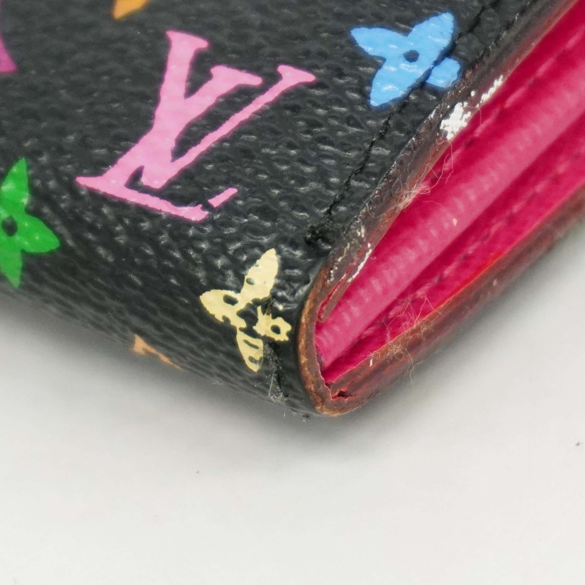 Louis Vuitton Long Wallet Monogram Multicolor Portefeuille Sarah M93747 Noir Grenard Ladies