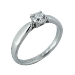 Tiffany Ring Harmony 1PD Diamond Pt950 Platinum 0.25ct Size 5.5 Ladies