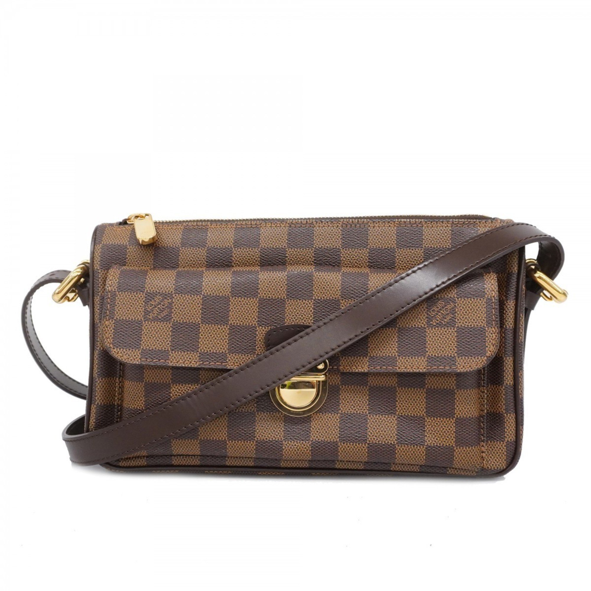 Louis Vuitton Shoulder Bag Damier Ravello GM N60006 Ebene Ladies