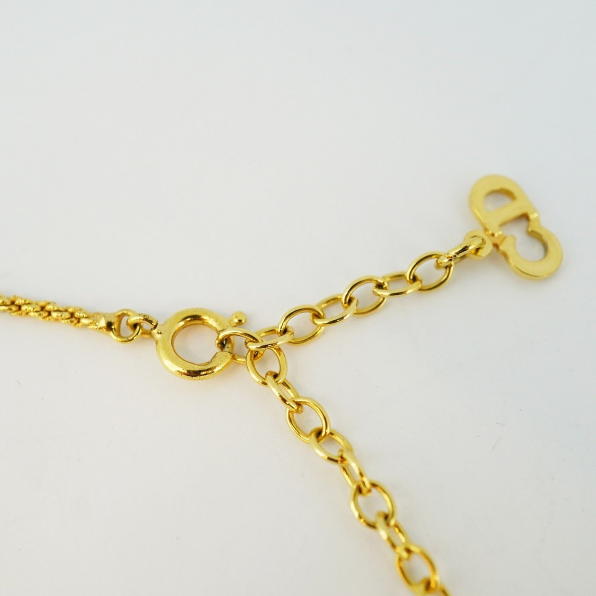 Christian Dior Necklace GP Plated Gold Ladies