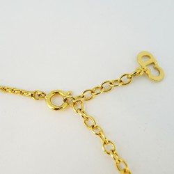 Christian Dior Necklace GP Plated Gold Ladies