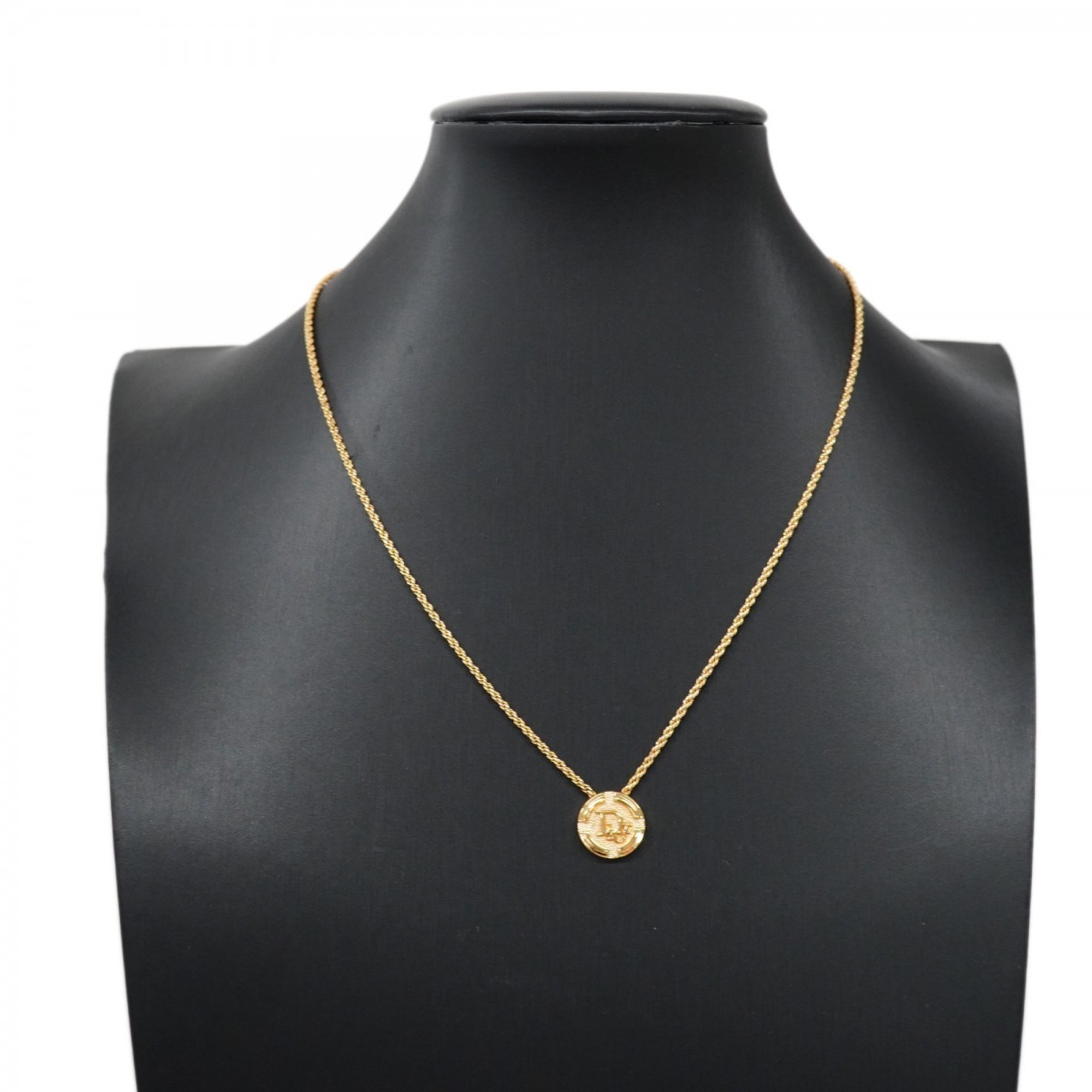 Christian Dior Necklace GP Plated Gold Ladies