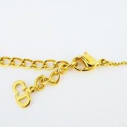 Christian Dior Necklace Padlock GP Plated Gold for Women