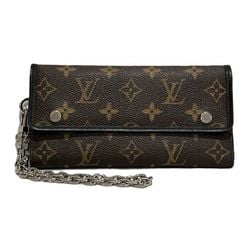 Louis Vuitton Monogram Macassar Portefeuilleron M60168 Wallet Long Men's Women's