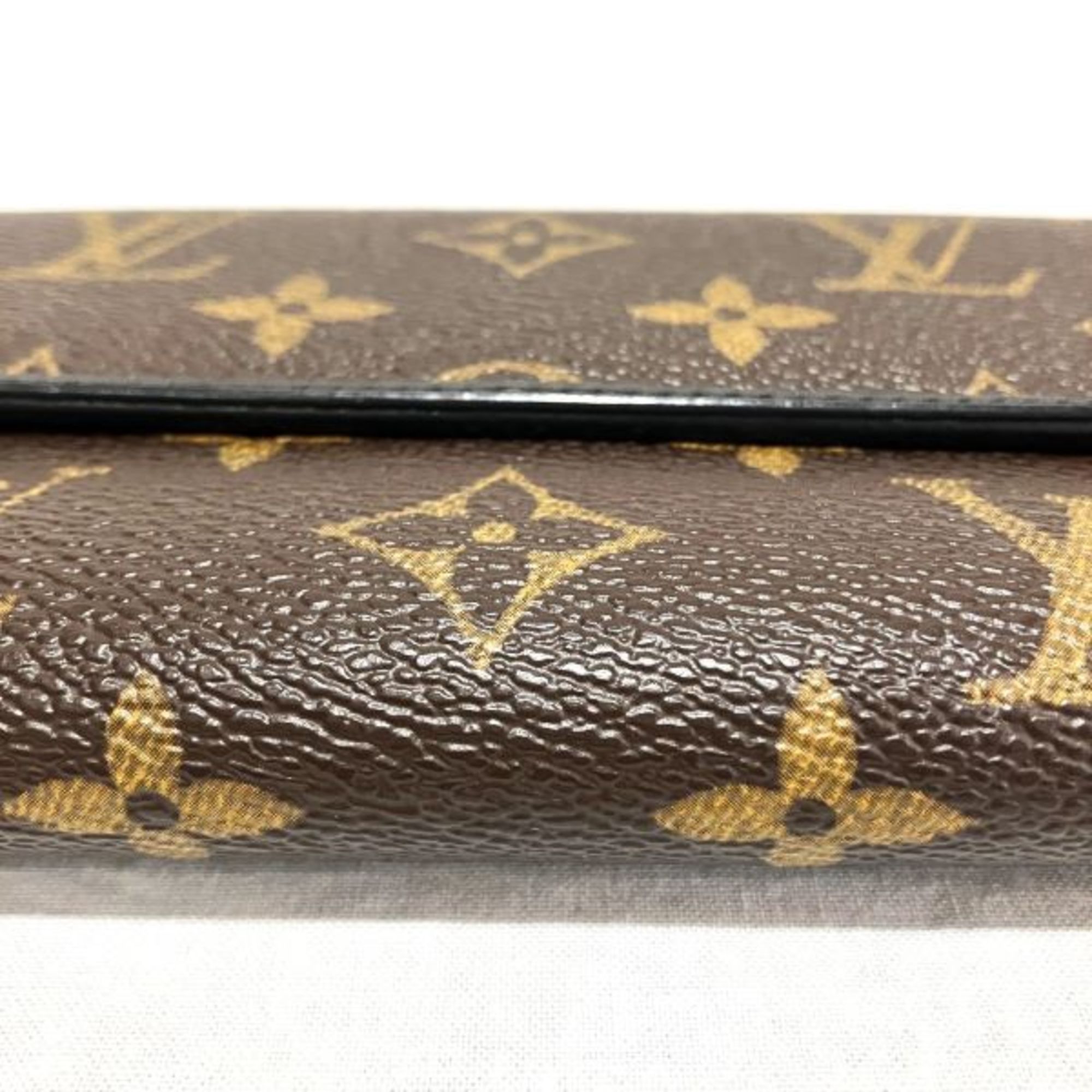 Louis Vuitton Monogram Macassar Portefeuilleron M60168 Wallet Long Men's Women's