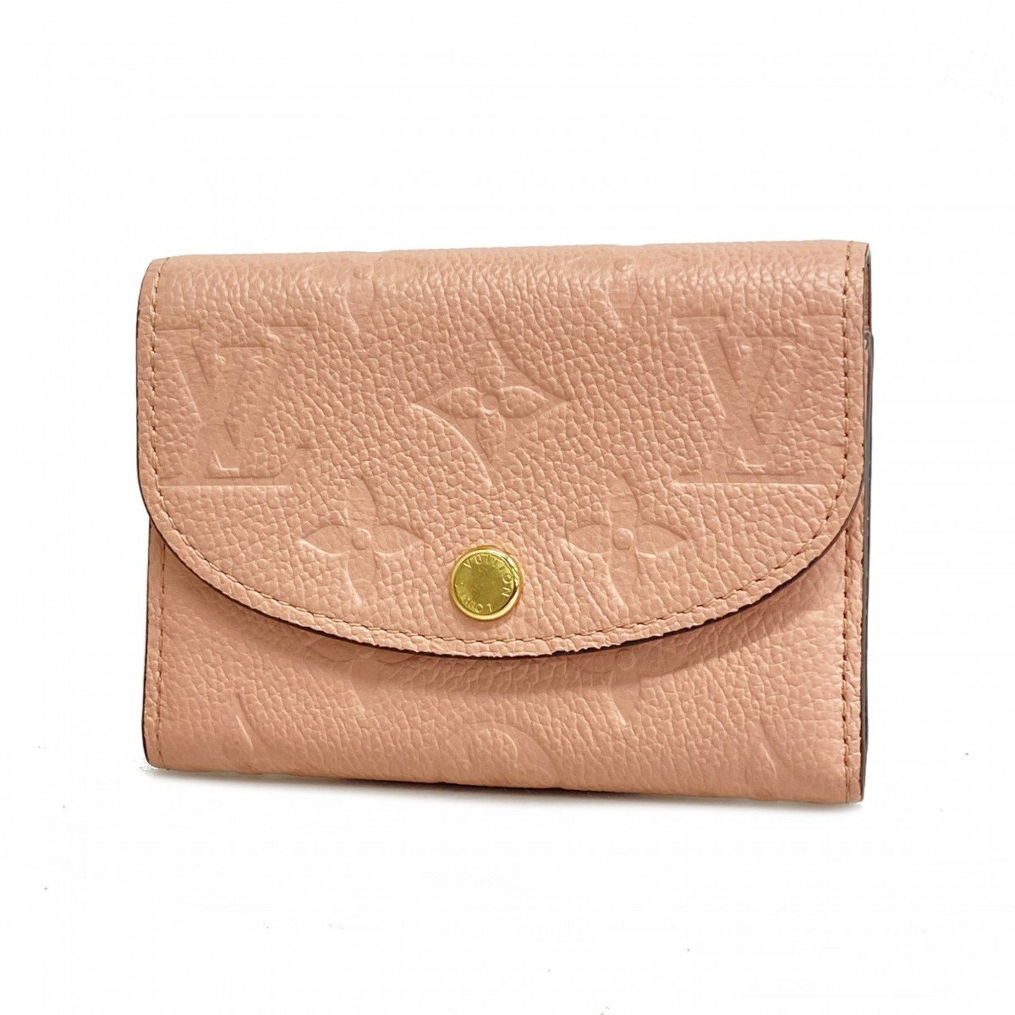 Louis Vuitton Wallet/Coin Case Monogram Empreinte Porte Monnaie Rosari M81520 Rose Poodle Ladies