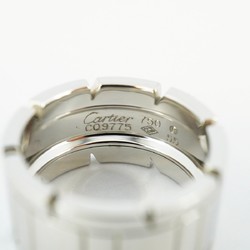 Cartier Tank Francaise Ring K18WG White Gold #55 Men's Women's