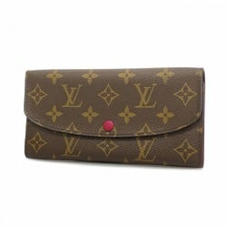 Louis Vuitton Long Wallet Monogram Portefeuille Emily M60697 Fuchsia Ladies