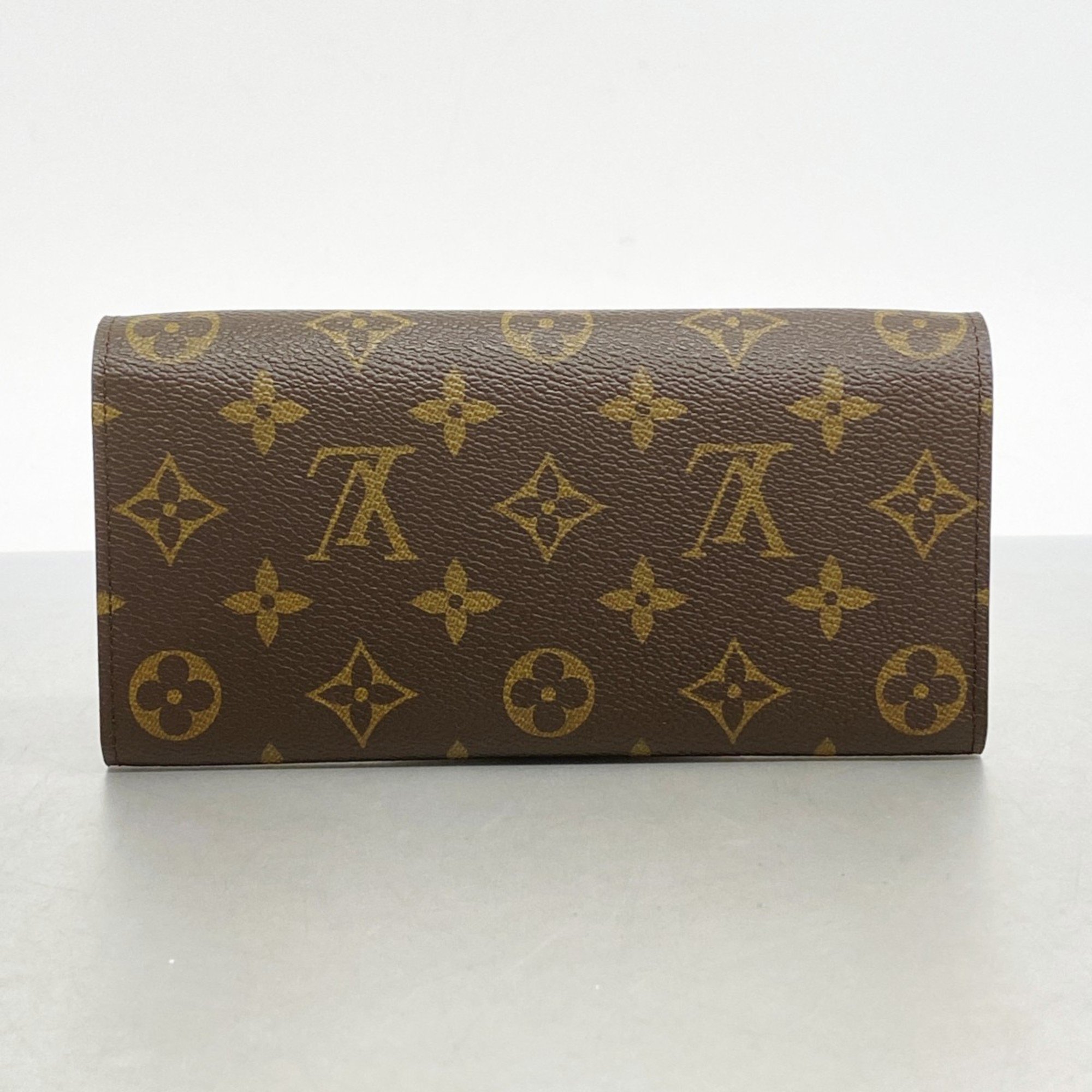 Louis Vuitton Long Wallet Monogram Portefeuille Emily M60697 Fuchsia Ladies