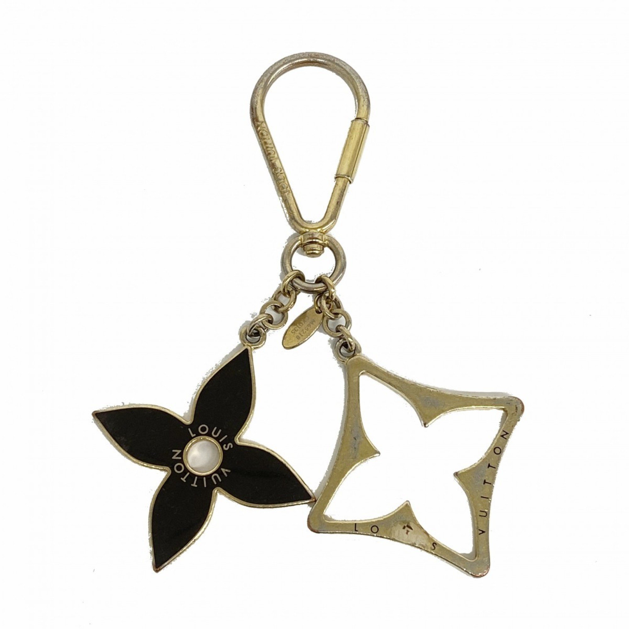 Louis Vuitton Keychain Portocle Puzzle M65218 Dark Brown Gold Women's