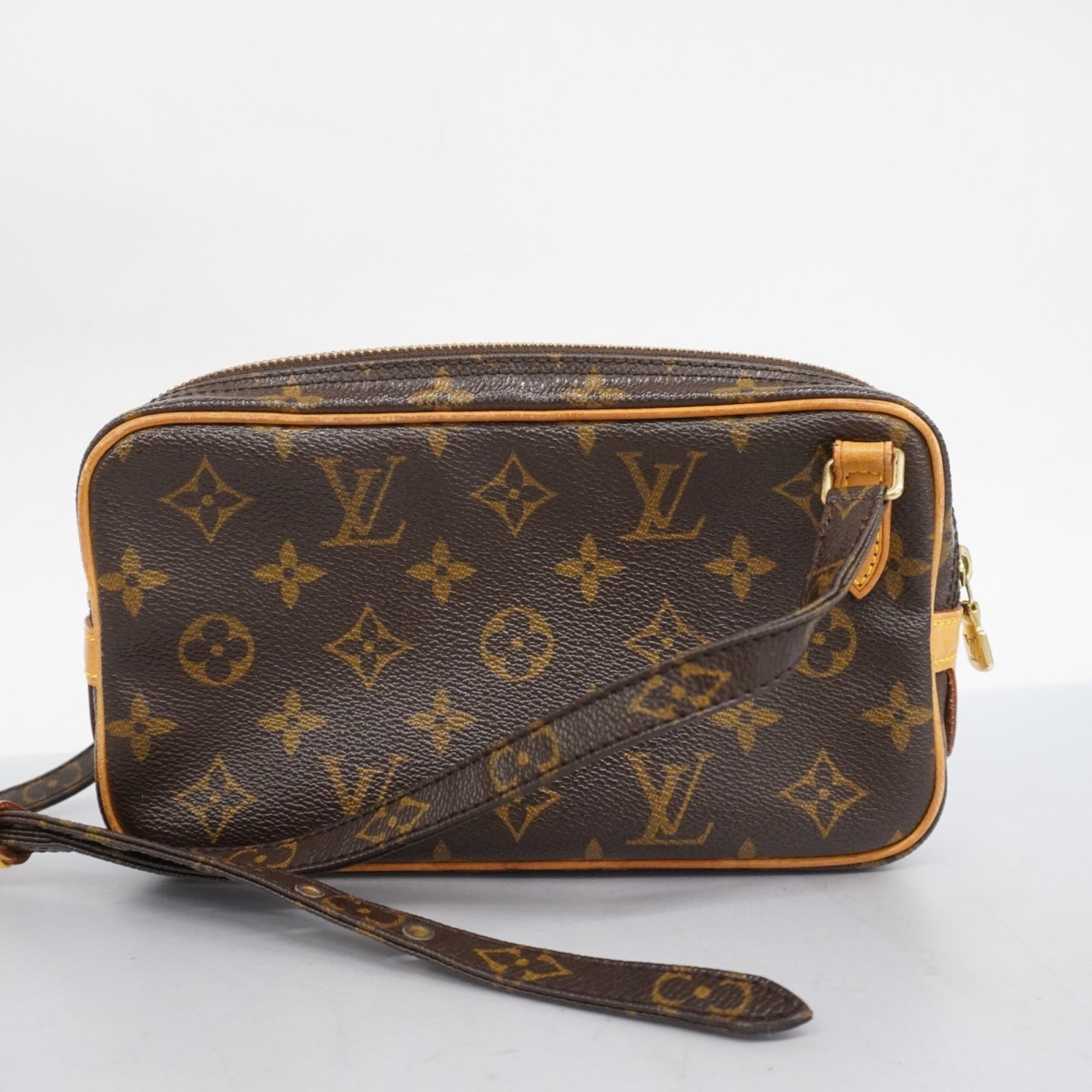 Louis Vuitton Shoulder Bag Monogram Pochette Marly Bandouliere M51828 Brown Women's