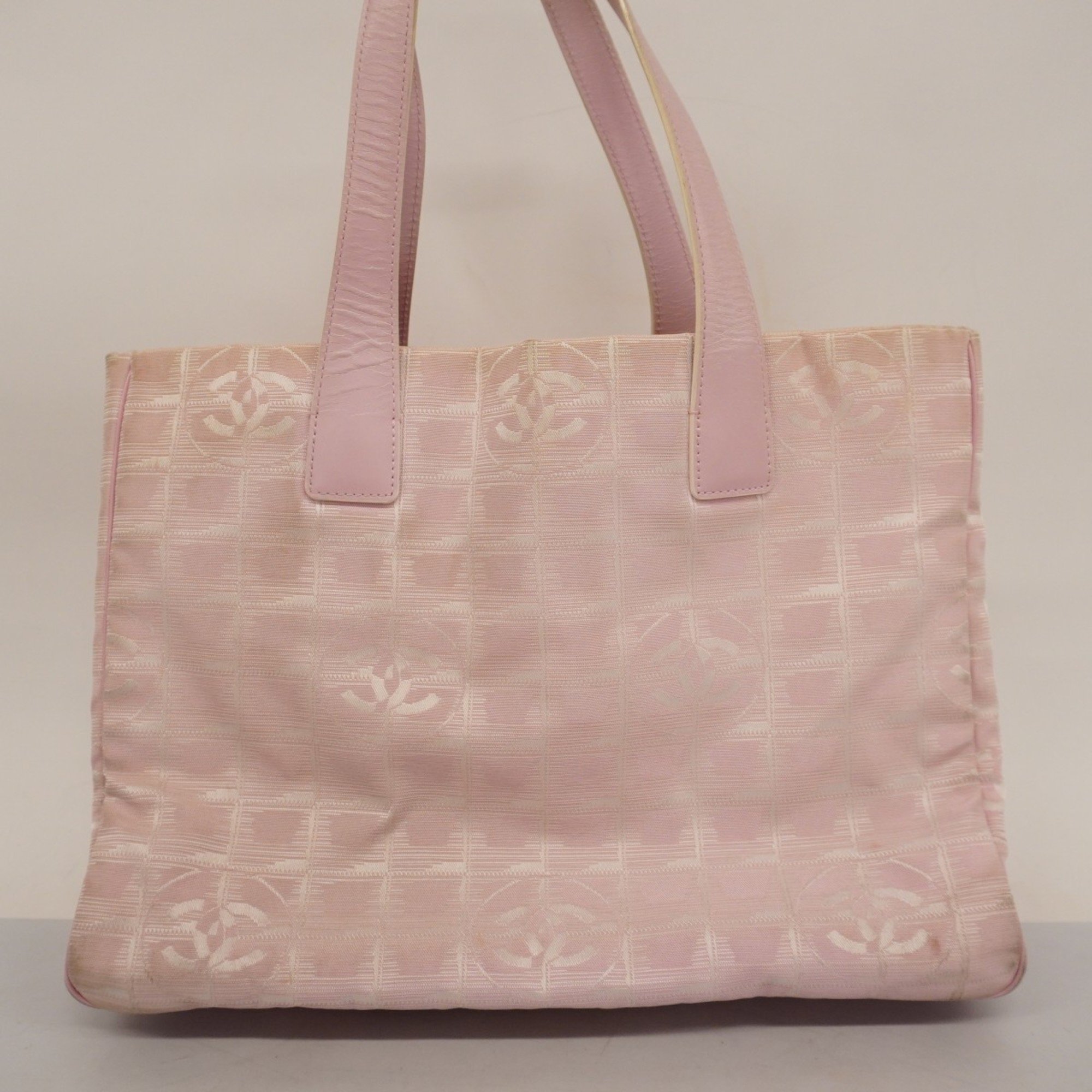 Chanel Tote Bag New Travel Nylon Pink Women's