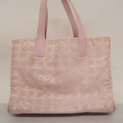 Chanel Tote Bag New Travel Nylon Pink Women's