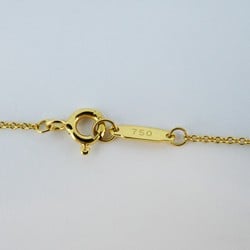 Tiffany Necklace Dots Circle Diamond K18YG Yellow Gold Pt950 Platinum Ladies