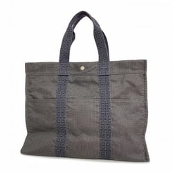 Hermes Tote Bag Airbag GM Canvas Grey Men's Women's