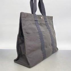 Hermes Tote Bag Airbag GM Canvas Grey Men's Women's