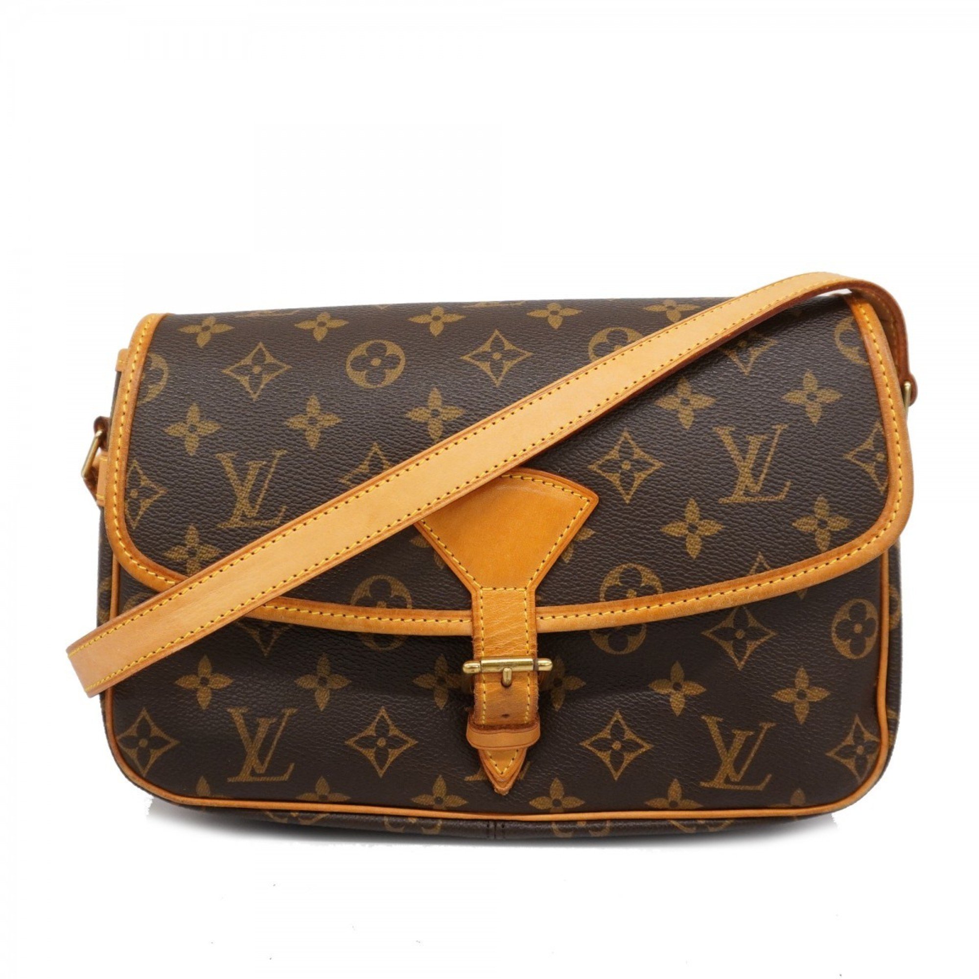 Louis Vuitton Shoulder Bag Monogram Sologne M42250 Brown Women's