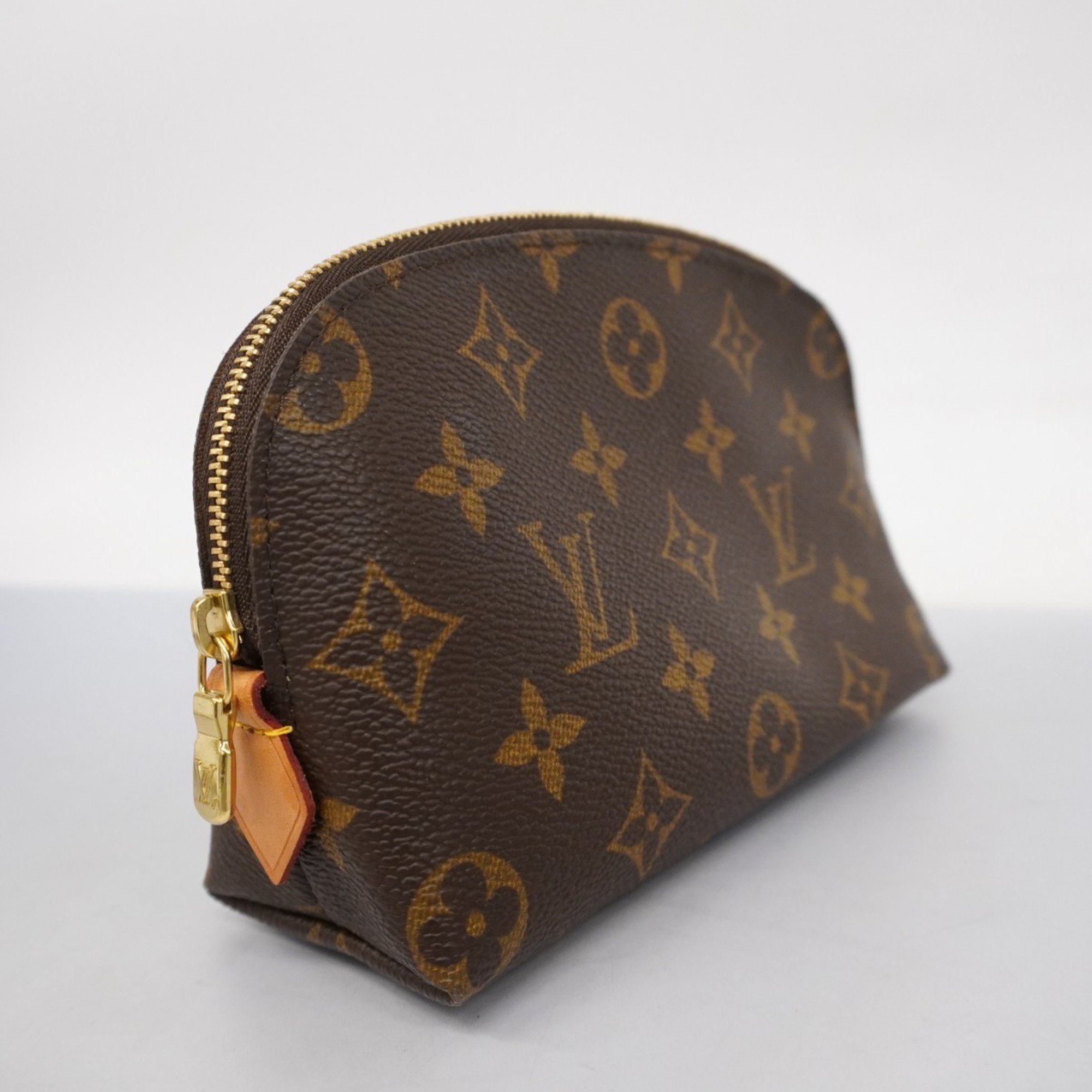 Louis Vuitton Pouch Monogram Pochette Tick M47515 Brown Ladies