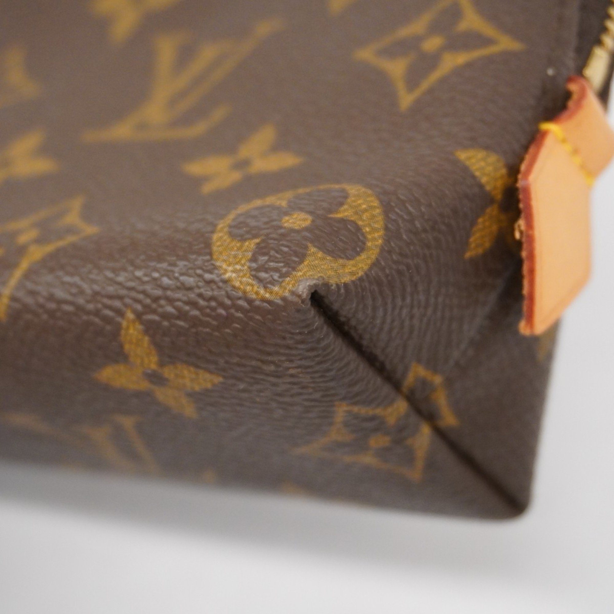 Louis Vuitton Pouch Monogram Pochette Tick M47515 Brown Ladies