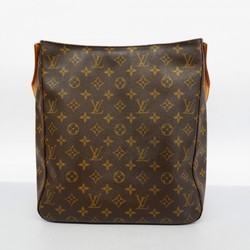 Louis Vuitton Shoulder Bag Monogram Looping GM M51145 Brown Ladies