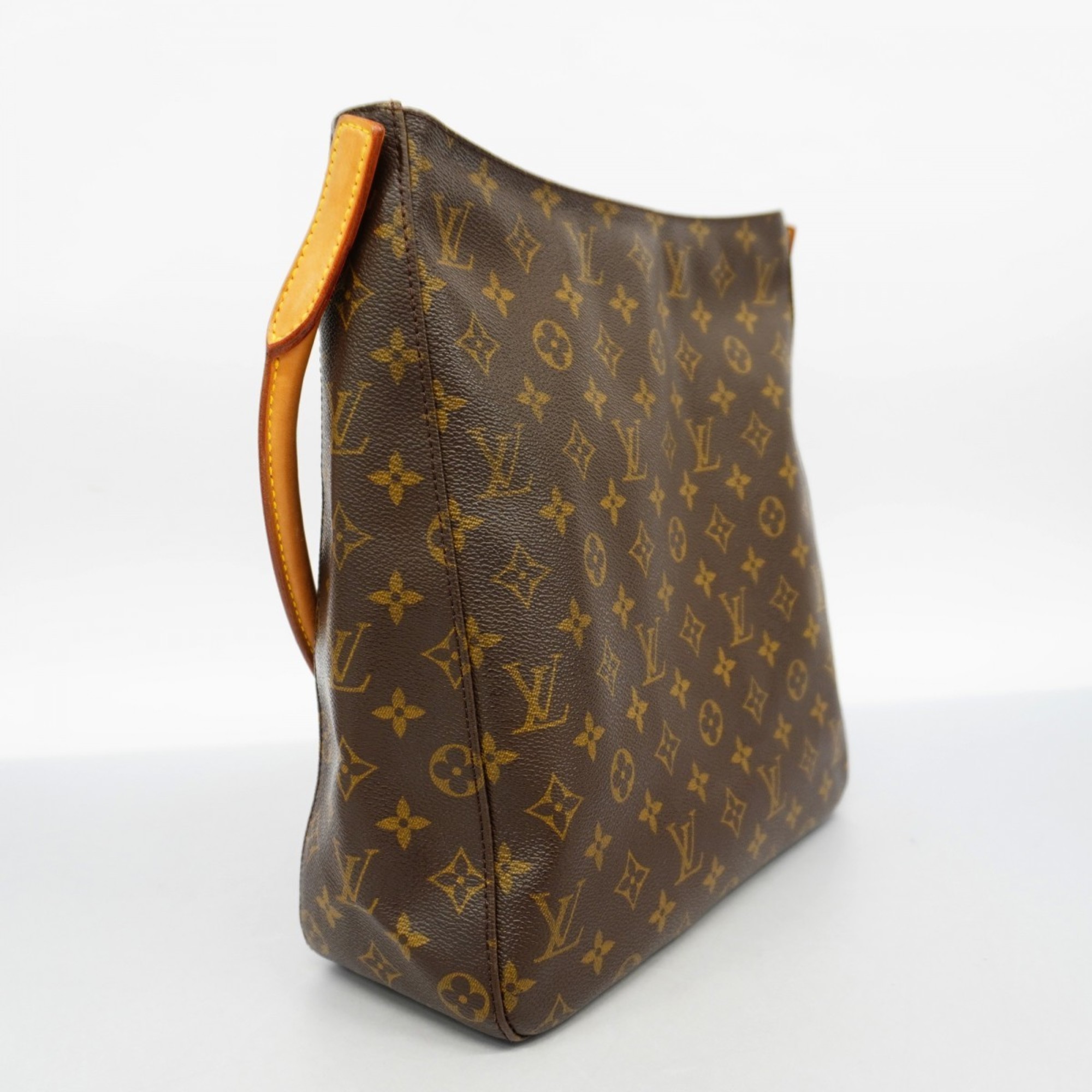 Louis Vuitton Shoulder Bag Monogram Looping GM M51145 Brown Ladies