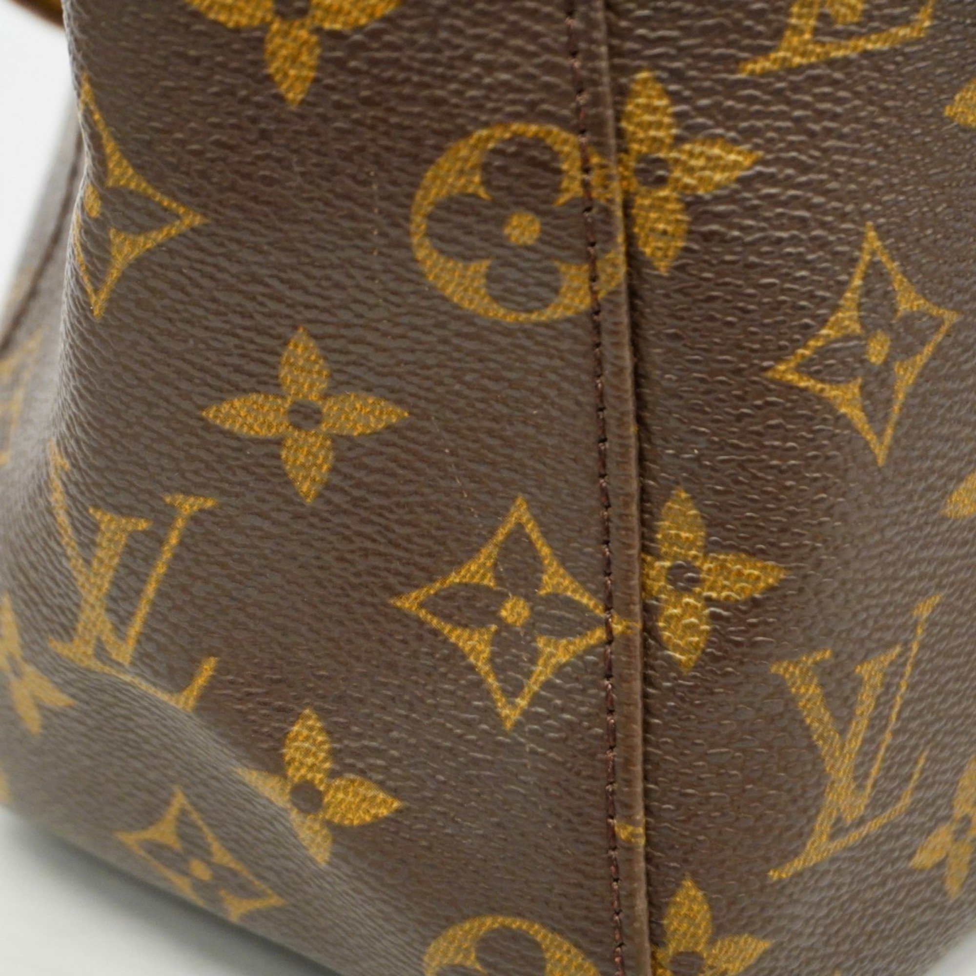 Louis Vuitton Shoulder Bag Monogram Looping GM M51145 Brown Ladies