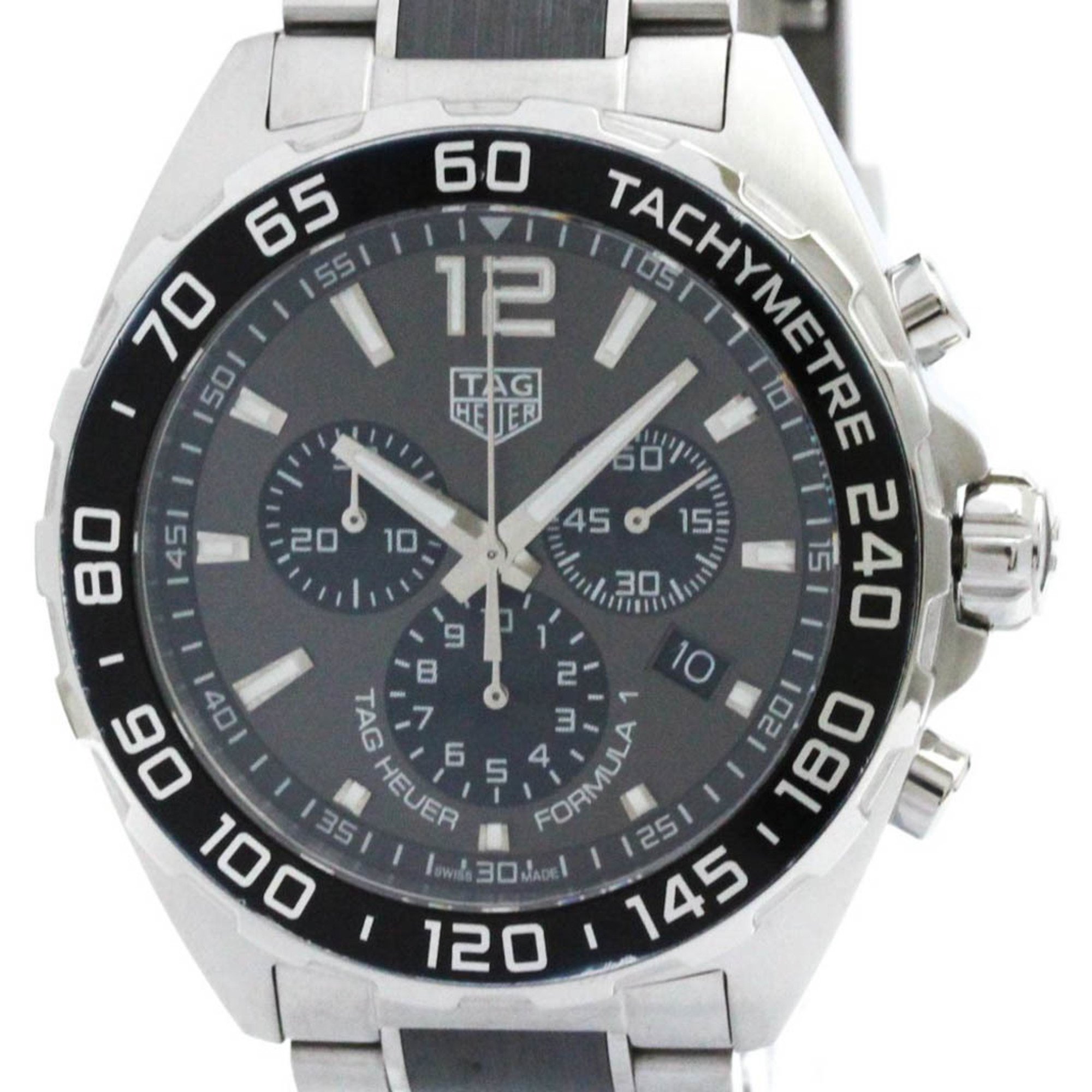 Polished TAG HEUER Formula 1 Chronograph Steel Quartz Watch CAZ1011 BF577056