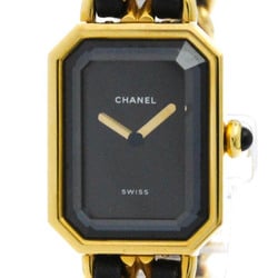 CHANEL Premiere Size L Gold Plated Quartz Ladies Watch H0001 BF577081