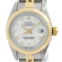 Polished ROLEX Datejust 69173 S Serial 18K Gold Steel Ladies Watch BF576137