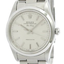 Polished ROLEX Air King 14000M U Serial Steel Automatic Mens Watch BF576140