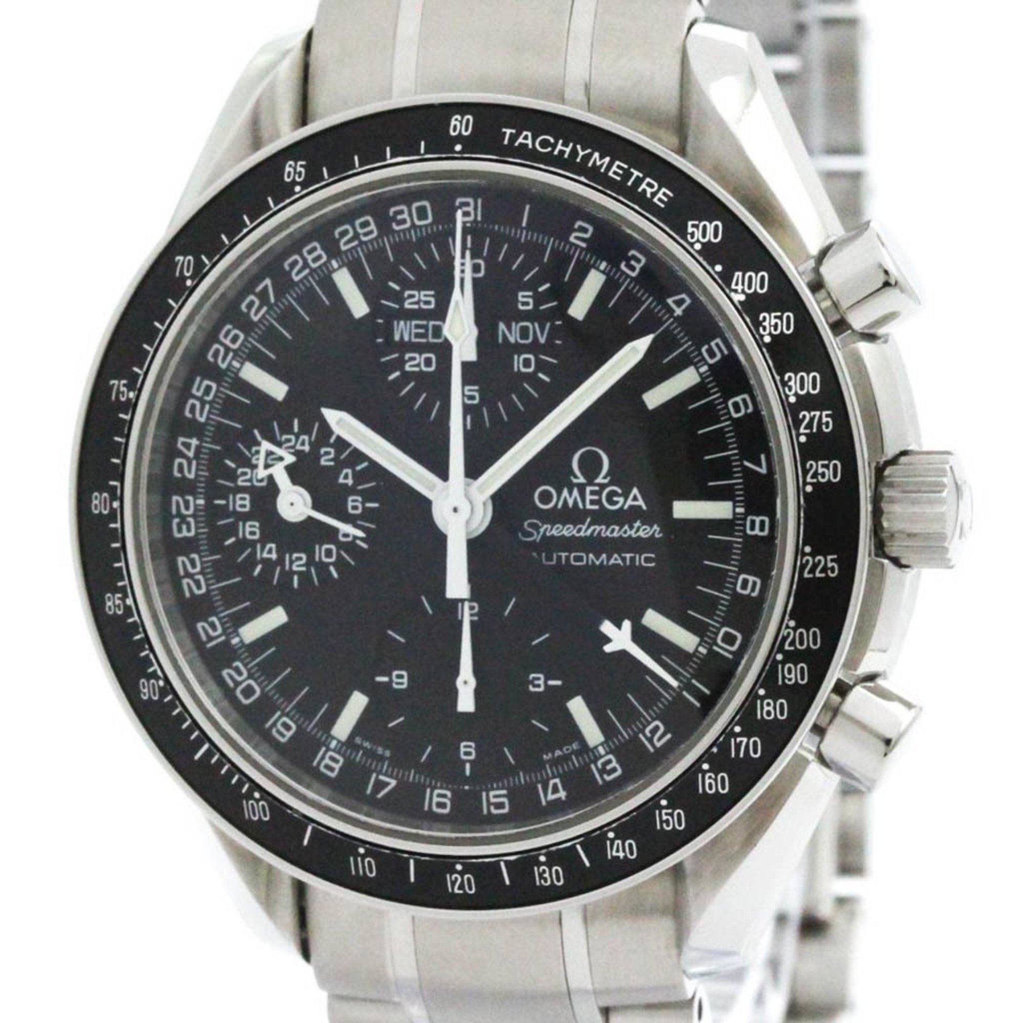 Polished OMEGA Speedmaster Mark 40 Steel Automatic Mens Watch 3520.50 BF576147