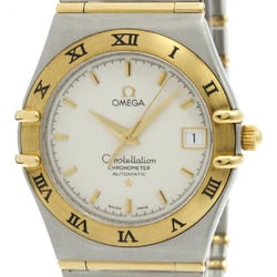 Polished OMEGA Constellation 18K Gold Steel Automati Mens Watch 1202.30 BF574244