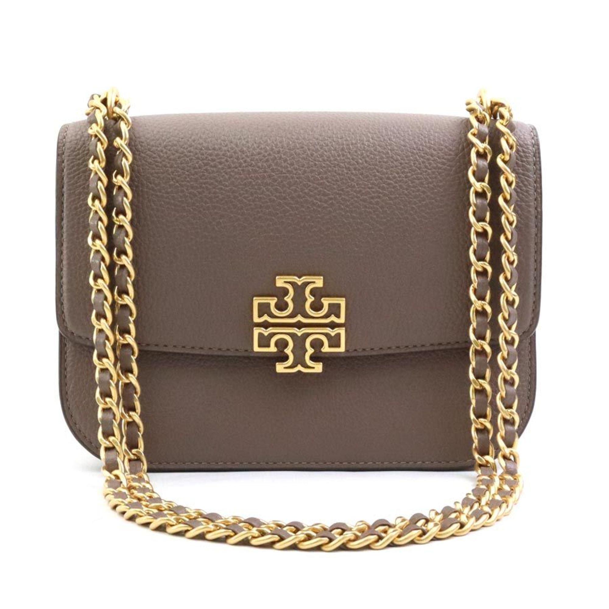 Tory Burch Shoulder Bag Leather Greige Women's R10199G