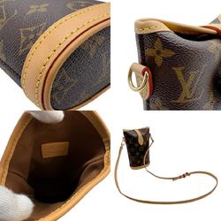 Louis Vuitton LOUIS VUITTON Shoulder Bag Monogram Fold Me Pouch Canvas Brown Gold Men's Women's M80874 n0611