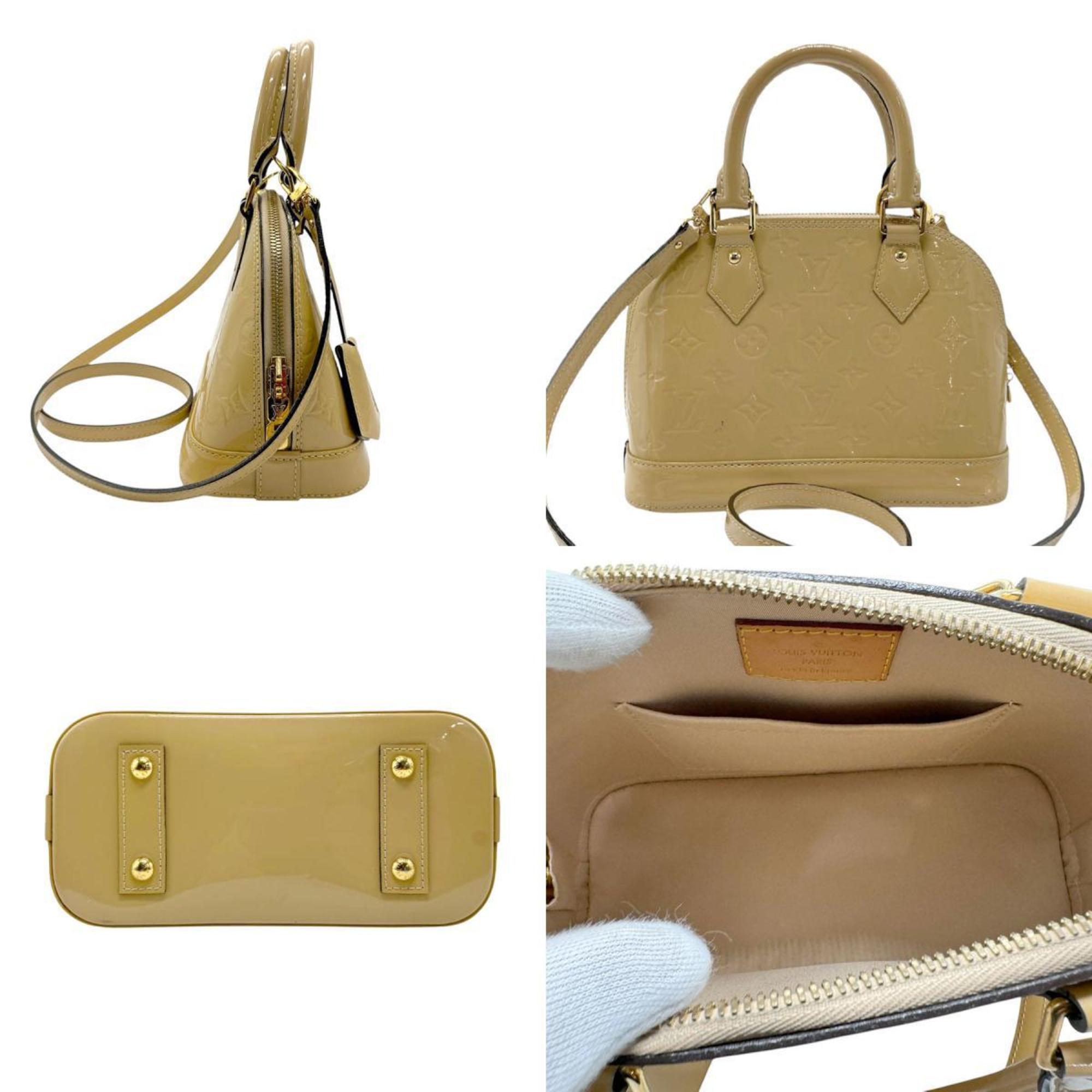 Louis Vuitton LOUIS VUITTON Handbag Shoulder Bag Monogram Vernis Alma BB Dune Women's M90175 n0659