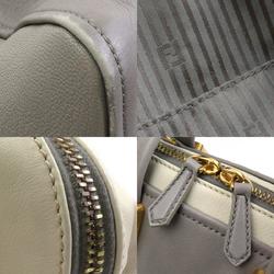 FENDI handbag shoulder bag chameleon leather grey off-white gold ladies e59432a