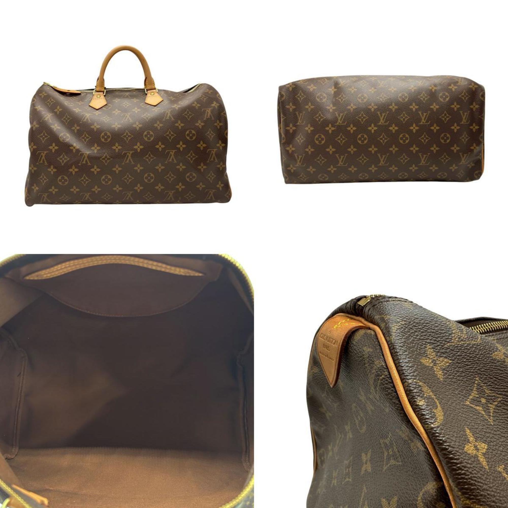 Louis Vuitton LOUIS VUITTON Handbag Boston Bag Monogram Speedy 40 Canvas Brown Men's Women's n0667