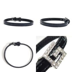 GUCCI bracelet enamel black ladies r10217a